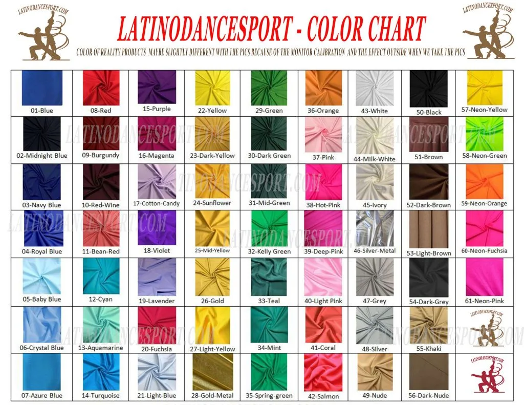COLOR-latinodancesport.com latino dance sports dress latin smooth standard rhythm