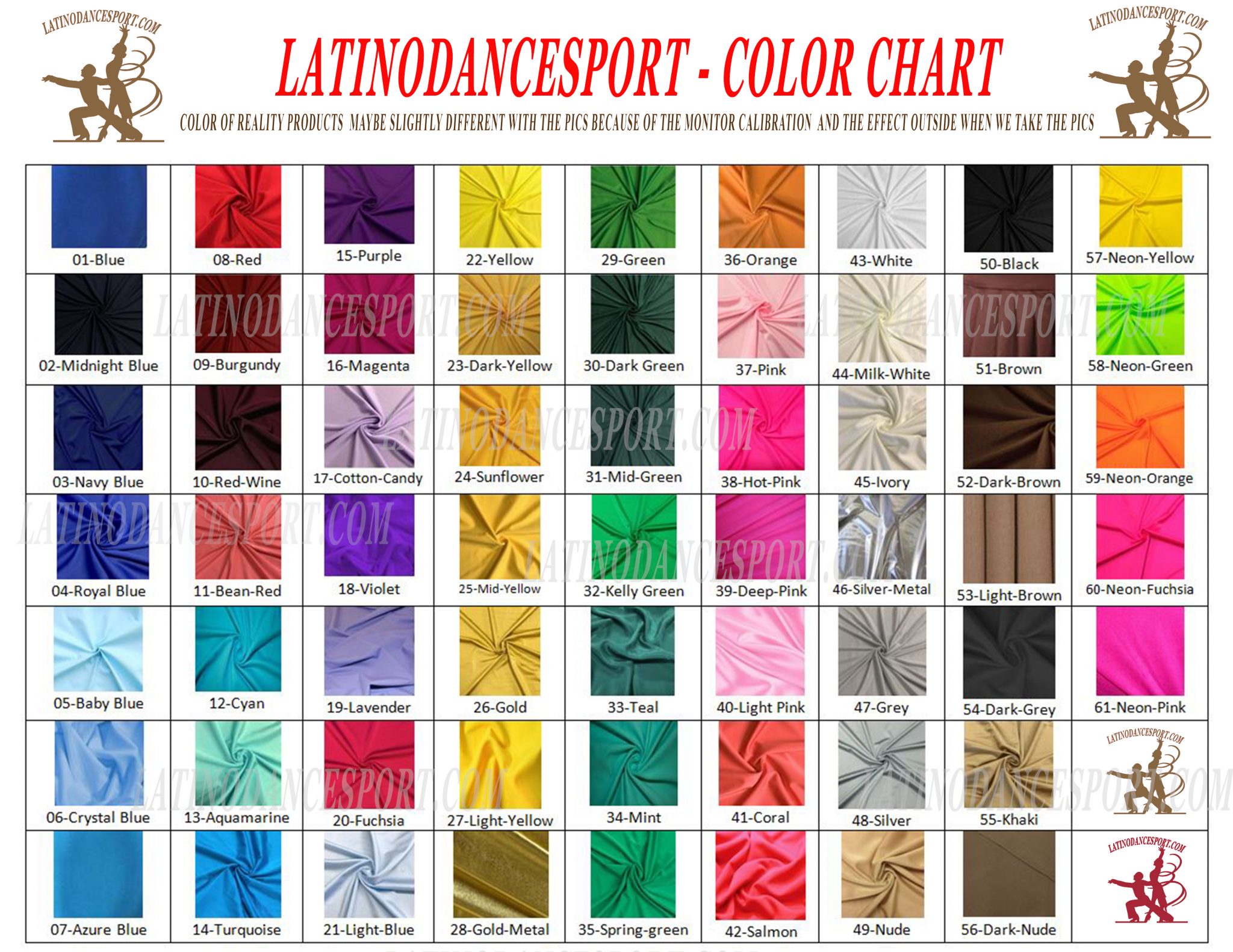 COLOR-latinodancesport.com latino dance sports dress latin smooth standard rhythm
