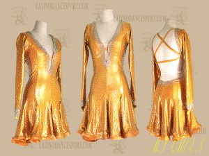 LATINODANCESPORT.COM-Ballroom Latin Rhythm Dance Dress-LDS-86