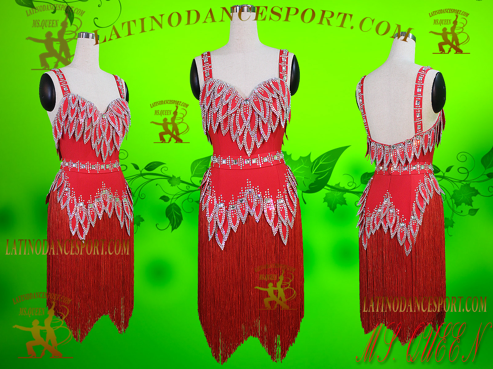 Latinodancesport Ballroom Dance LDS-29B Latin Dress Tailored
