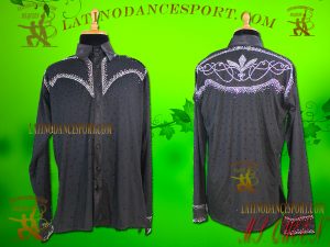Latinodancesport Ballroom Dance Menswear MDS-13 Latin Shirt Body Tailored